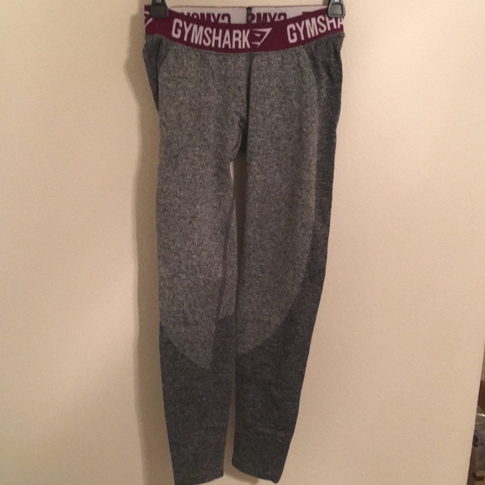 Flex Leggings Grey/Maroon Gymshark Full Length
